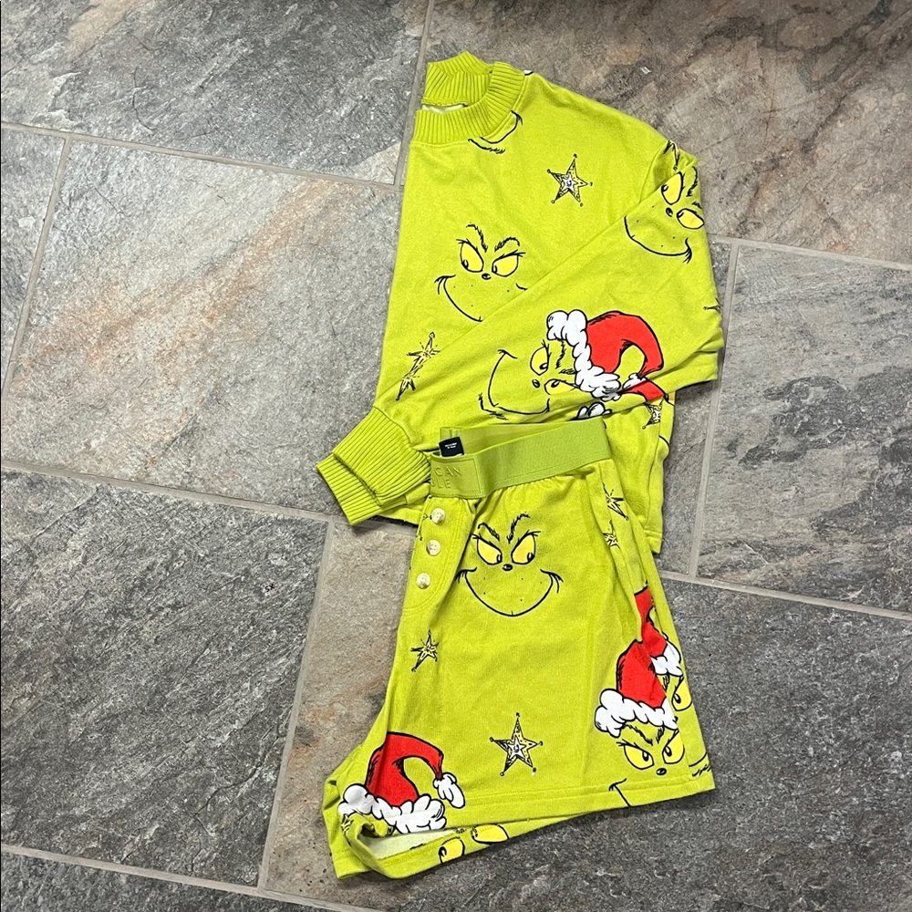 America Eagle Grinch Pajamas Green Size XXS